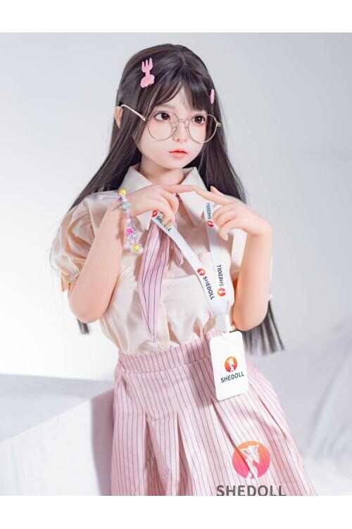 制服版娃娃 - 粉條紋眼鏡娘 148cm 食用級矽膠訂製